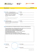 Das Qualipass-Zertifikat für die Tätigkeit im Schulsanitätsdienst.